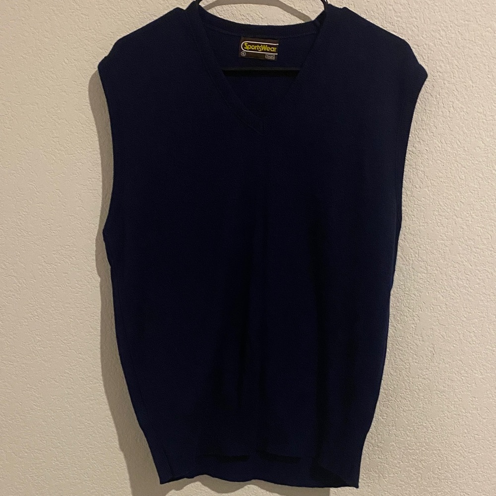 (Vintage) Men's Navy Sweater Vest